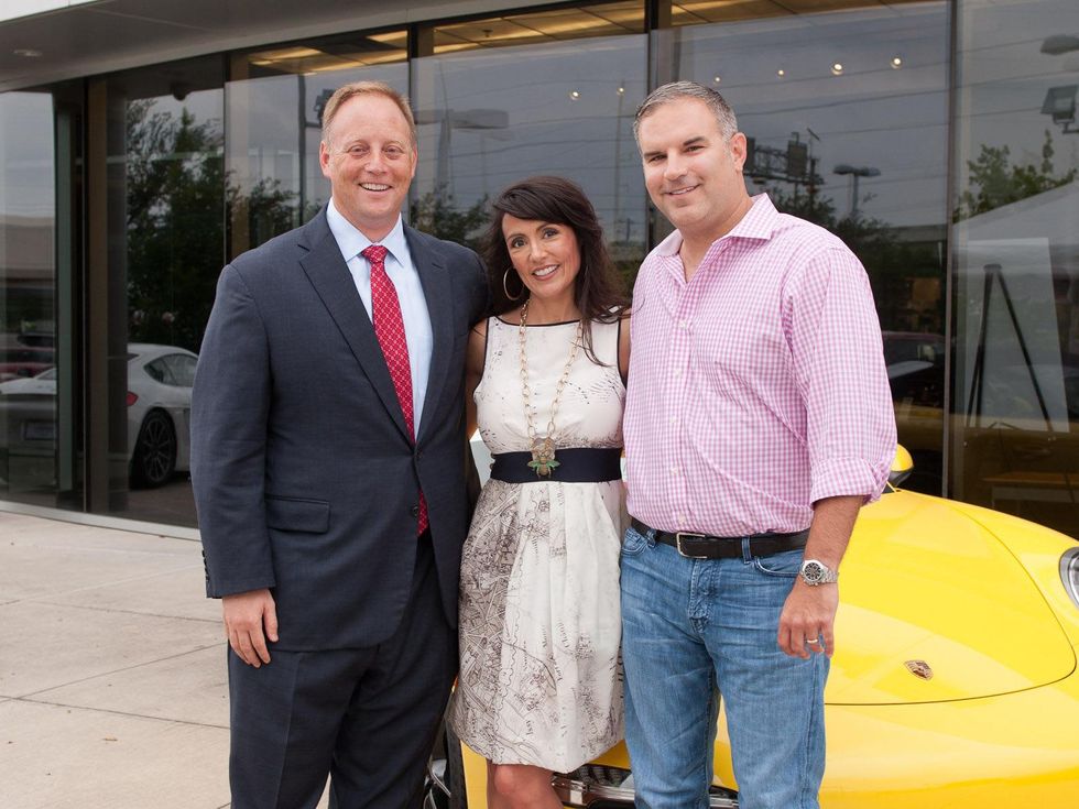 Houston Men with Momentum May 2013 Mike Donovan, Diane Johnson and Sean Johnson