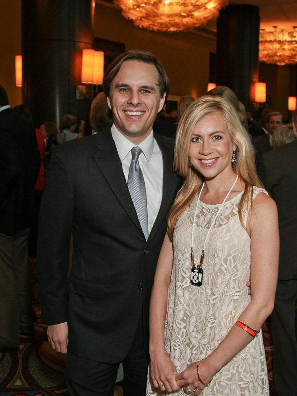 Houston Menninger Clinic luncheon May 2013 Michael E. Hanson Jr., Jennifer Hanson