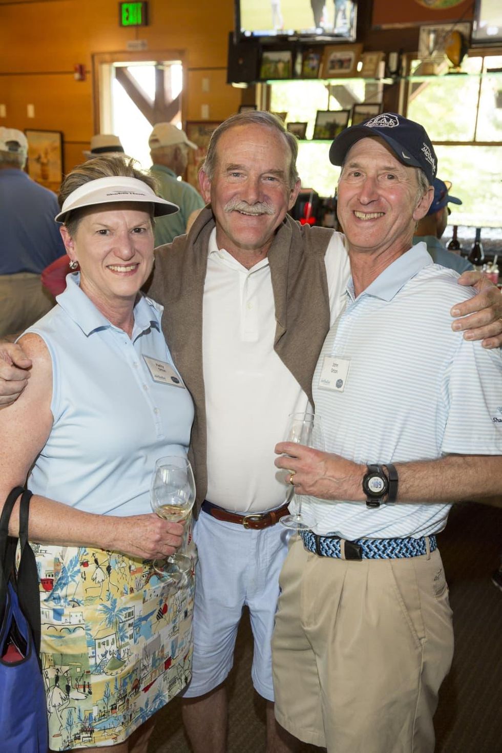 Houston Methodist in Aspen, July 2015, Kathy Orton, Marty Goossen and John Orton