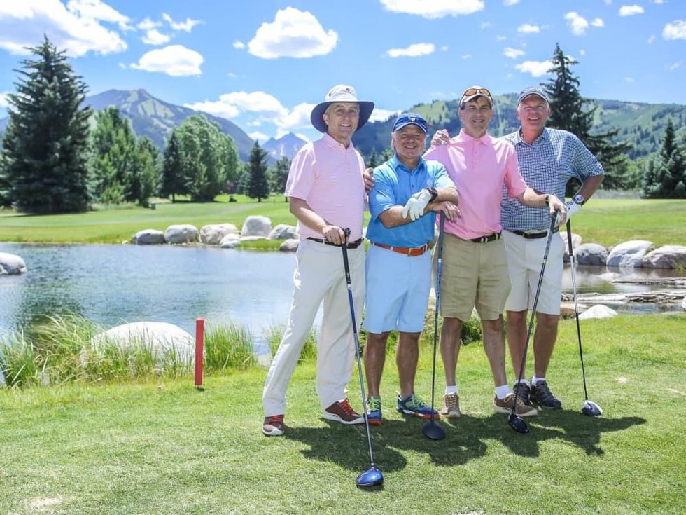 Houston Methodist in Aspen, July 2016, Tom Elsenbrook, David Dominy, Les Csorba, Todd Brock