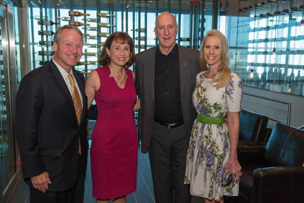 Houston Methodist Leading Hearts, April 2016, Dr. Marc Boom, Dr. Julie Boom, Tracy Krohn, Lori Krohn