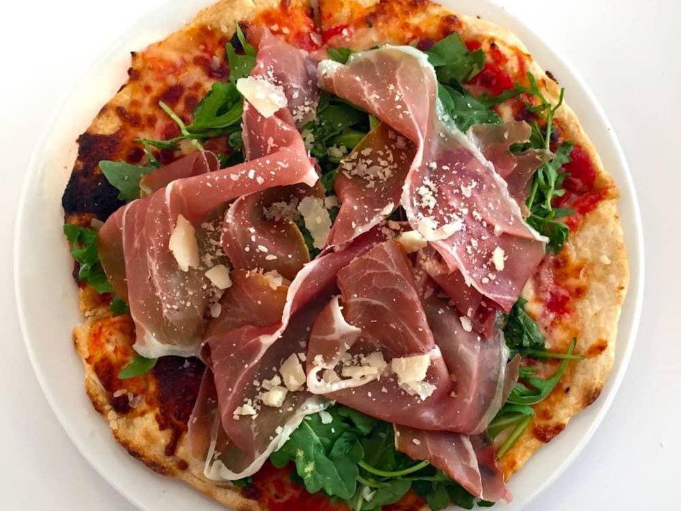Houston, MFACafe, October 2015, prosciutto pizza