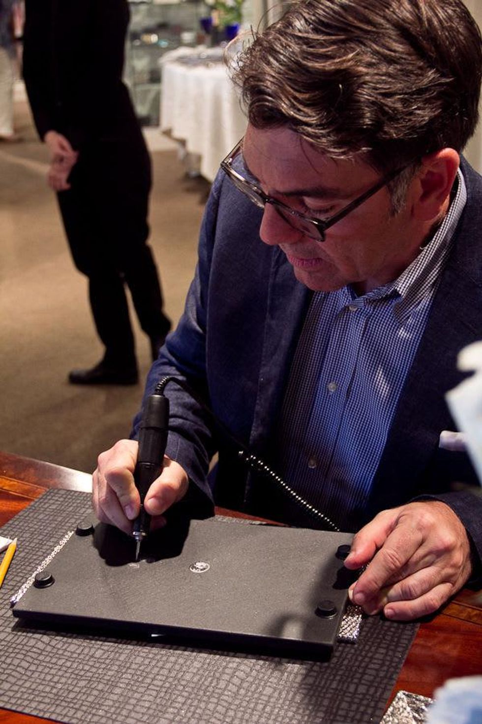 Houston, Michael Aram, May 2015, Michael Aram signing autographs