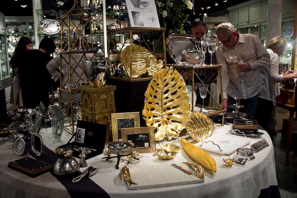 Houston, Michael Aram, May 2015, table display of the collection