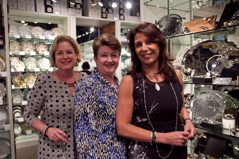 Houston, Michael Aram party watch, May 2015, Patsy Chapman, Susan Lehmann, Regina Garcia