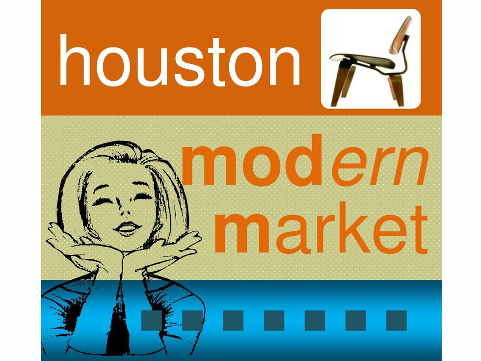Houston Modern Market, woman chair logo