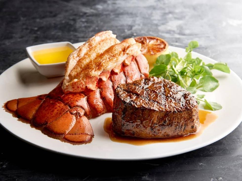 Houston_Mortons Steakhouse_filet mignon and lobster tail_Dec 2016