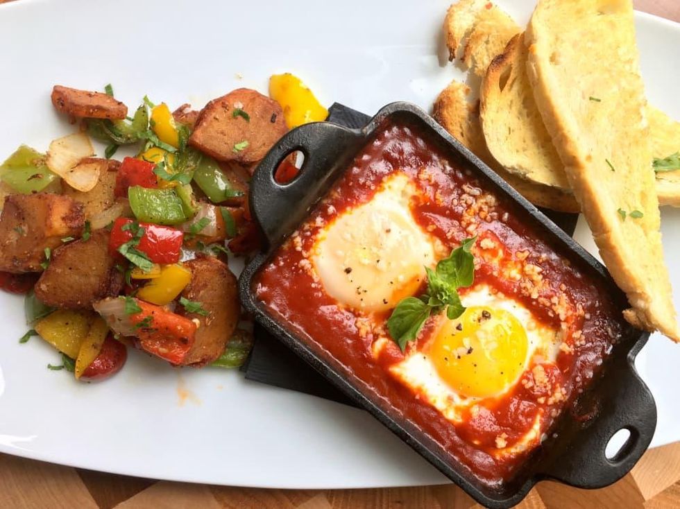 Houston, new brunches, July 2017, Osso and Kristalla, Eggs Pomodoro