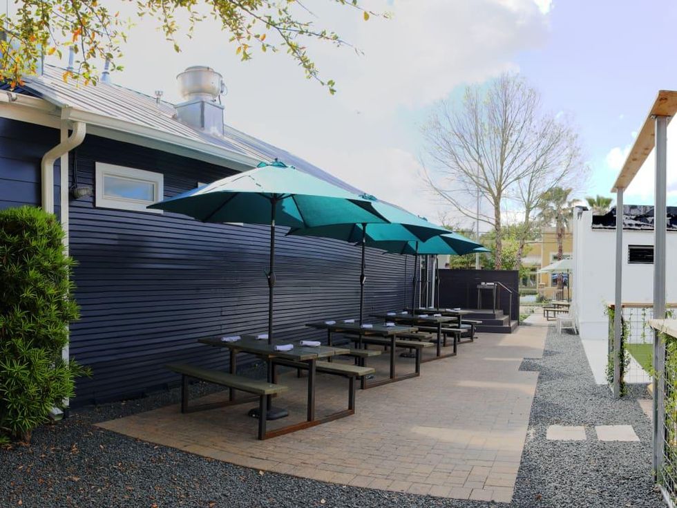 Houston, new patios, April 2017, field and tides