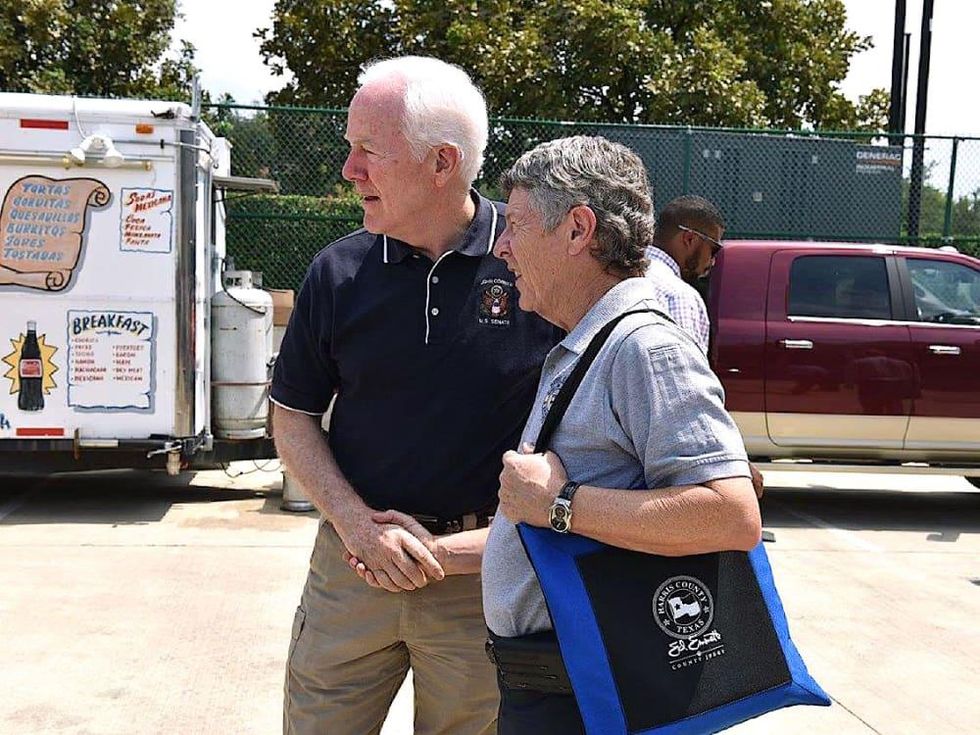 Houston news, Ed Emmett, John Cornyn, Sept 2017
