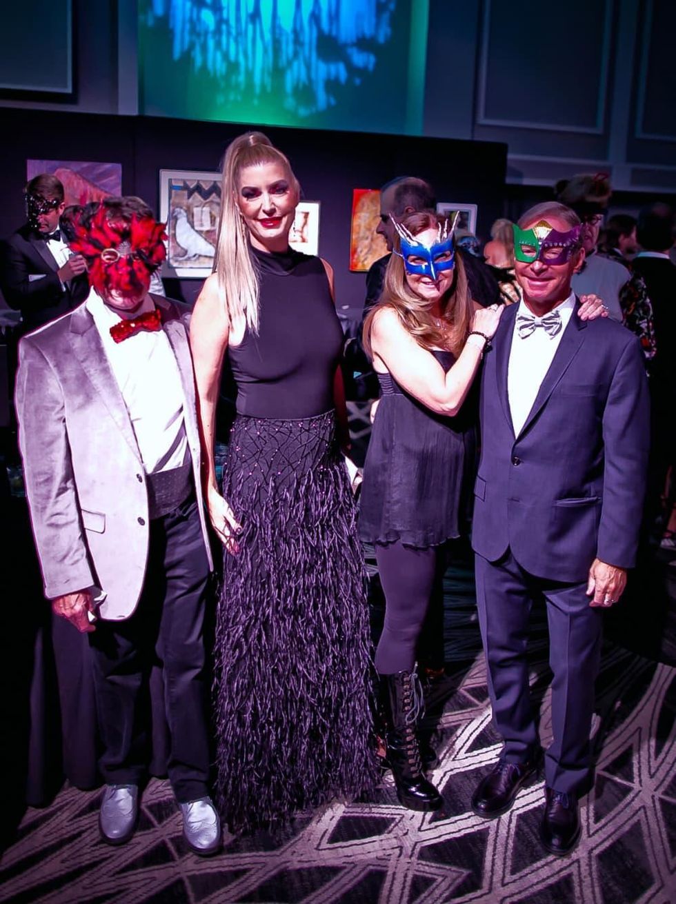 Houston, Orange Show gala, Oct 2016, David Gorfil, Karen Gorfil, Valerie Rosmarin, Lance Rosmarin