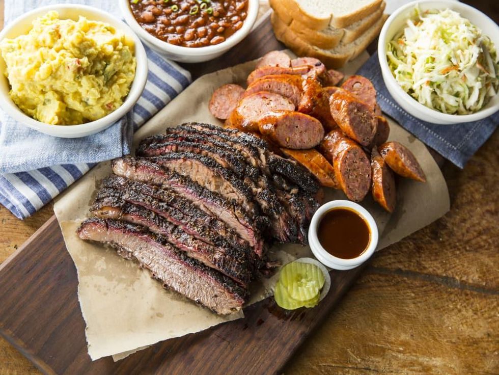 Houston, Pappas Bar-B-Q, October 2017, Brisket, sausage and sides