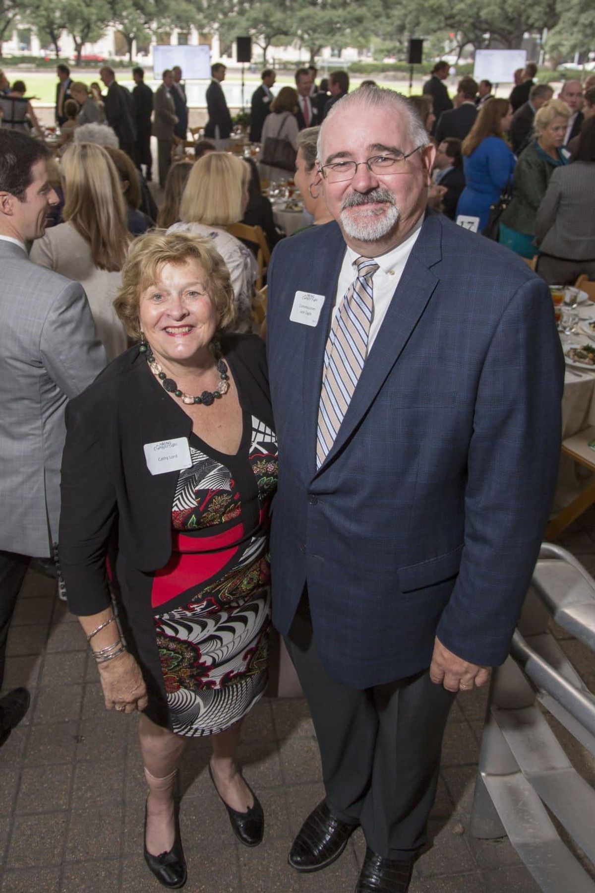 Cathy Lord, Commissioner Jack Cagle. - CultureMap Houston