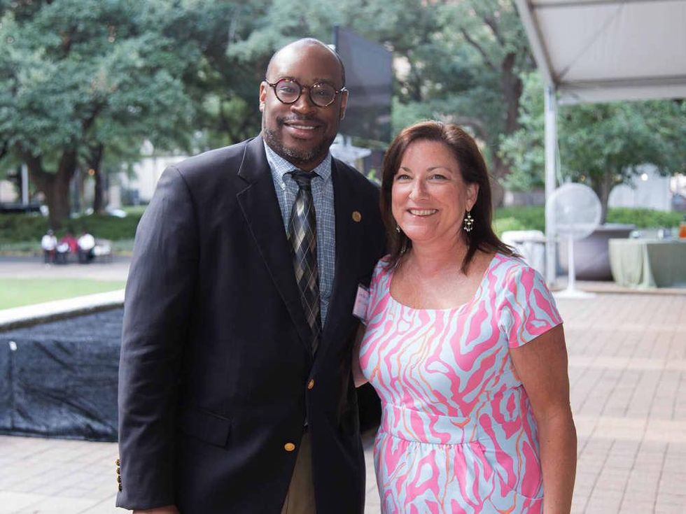 Houston Parks Board luncheon Larry V. Green, Lisa Johnson