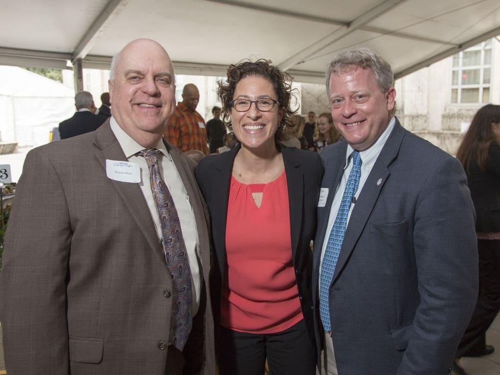 Houston Parks Board Luncheon Wayne Klotz; Laura Spanjian; Council Member David Robinson (1)