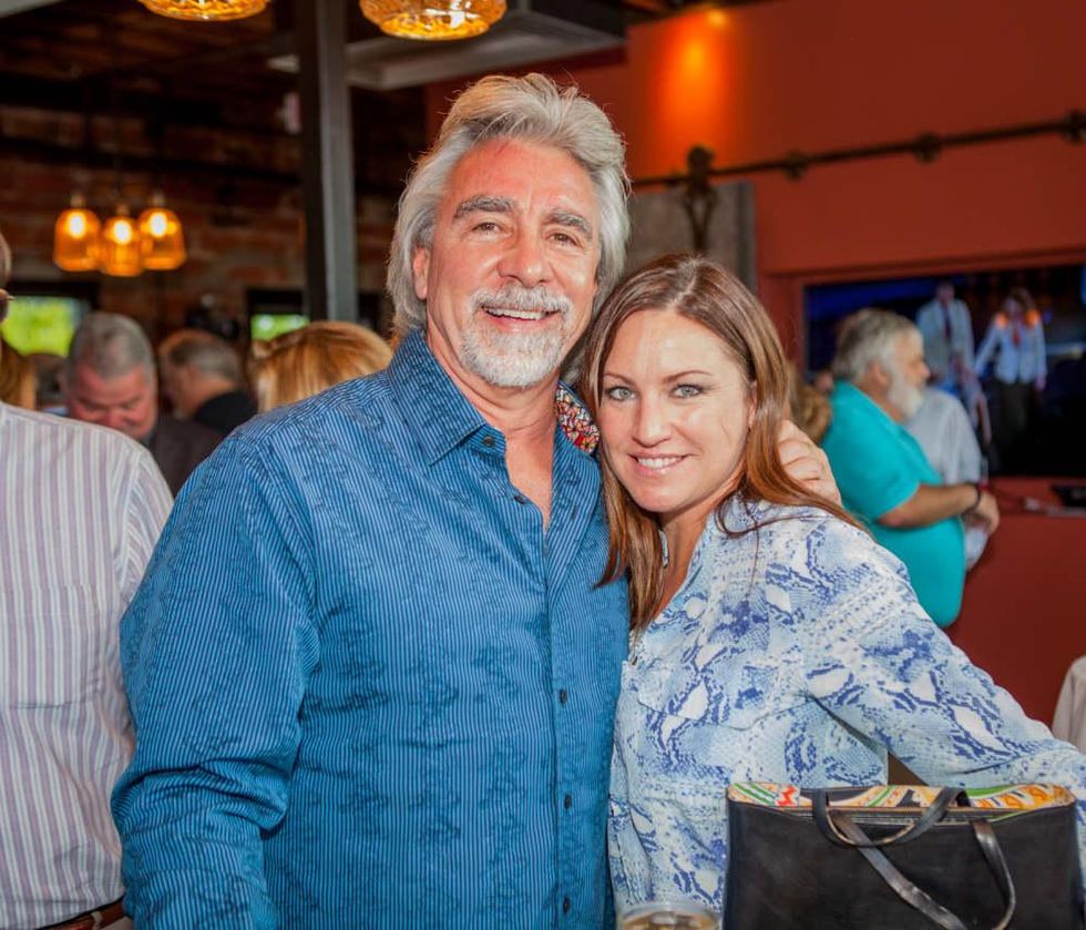 Houston, Pastorini party, June 2015, Jamie Adams, Karina Adams
