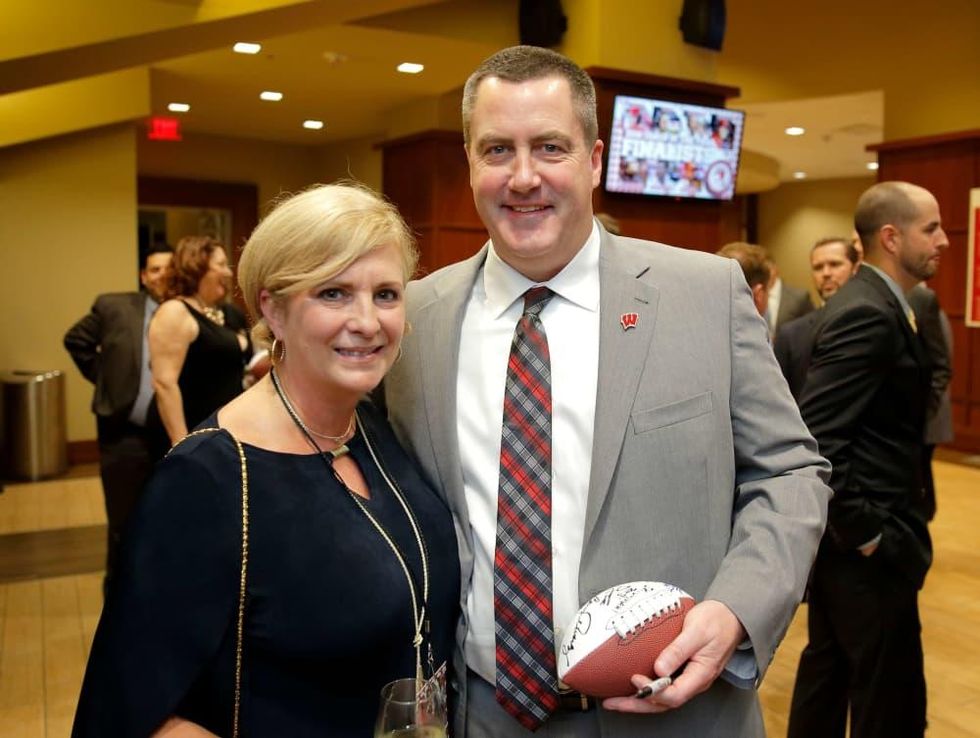 Houston, Paul \u201cBear\u201d Bryant Awards, college coach of the year, Jan 2017, Shelley Watson, Paul Chryst