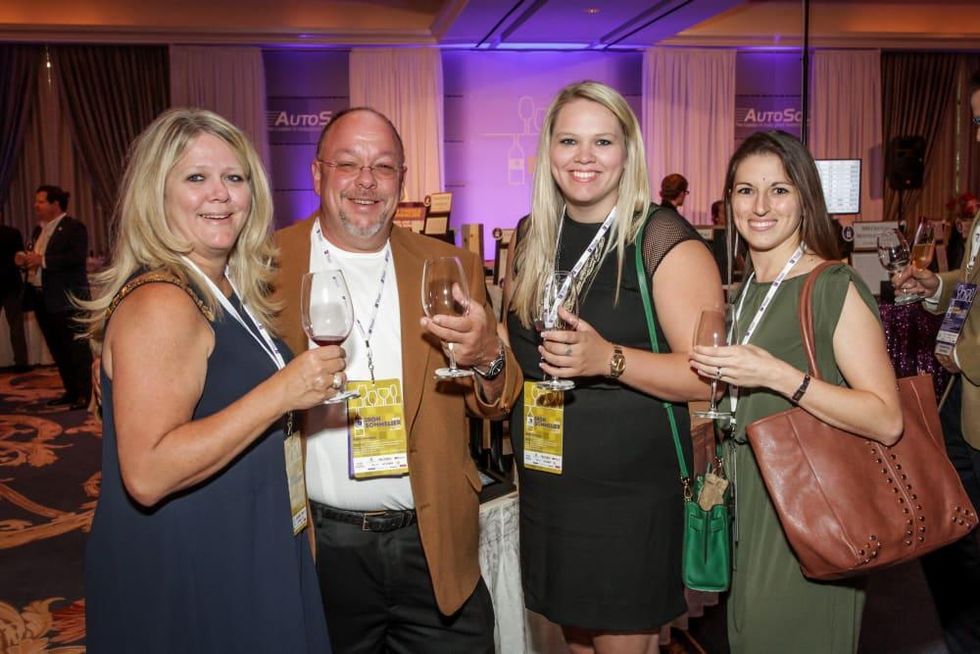 Houston, Periwinkle Foundation Sommelier Competition, September 2015, Anne Clutterbuck, Angie Chang Laureen and Mark Boyer; Chelsea Boyer; Amanda Johnson