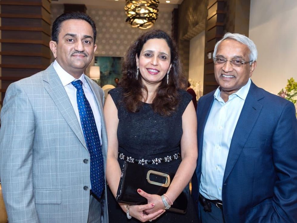 Houston, Pratham Houston\u2019s gala kickoff, March 2017, Pankaj Dhume, Asha Dhume, Dr. Madaiah Revani