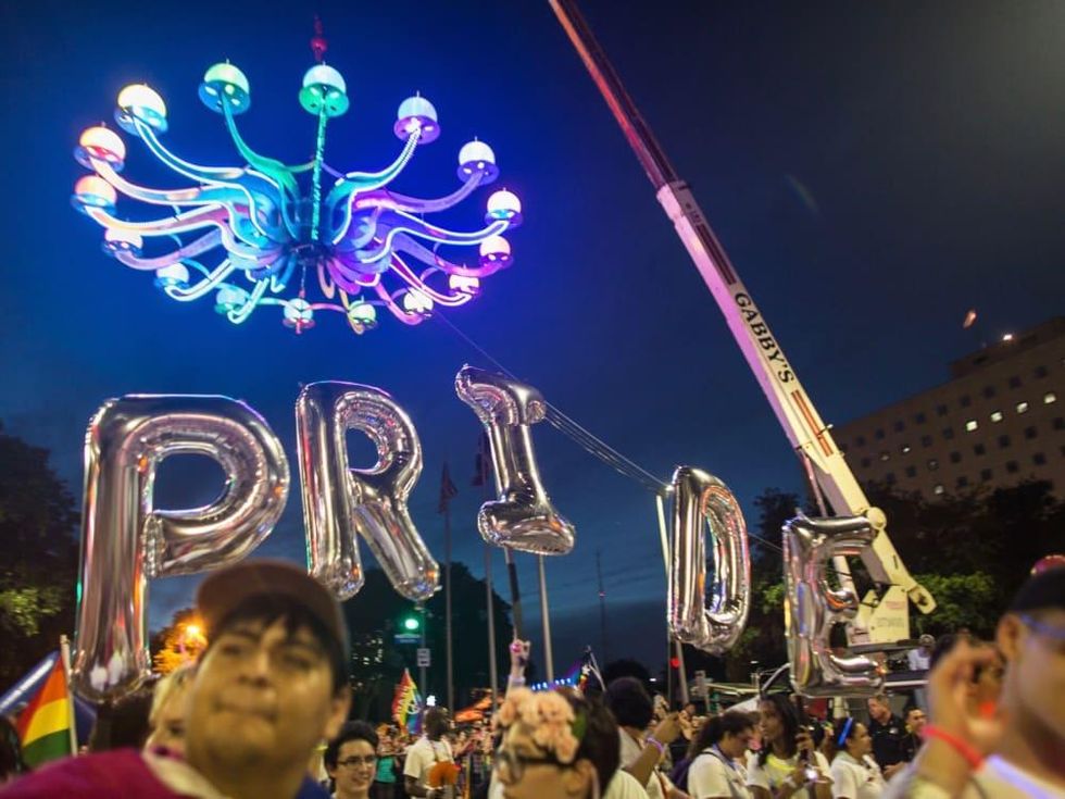 Houston Pride Parade 2016 chandelier