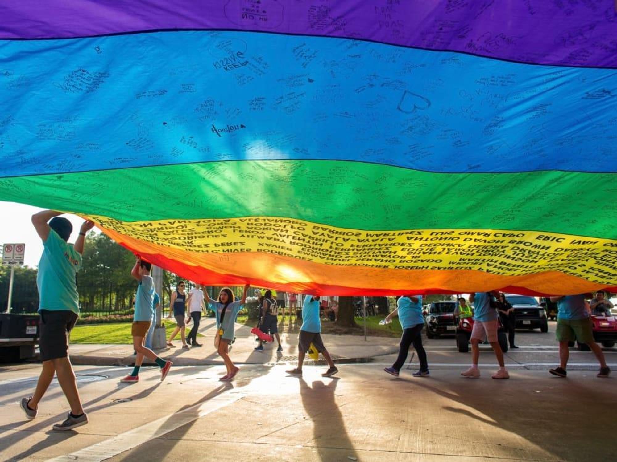 Houston Pride Parade 2016 flag