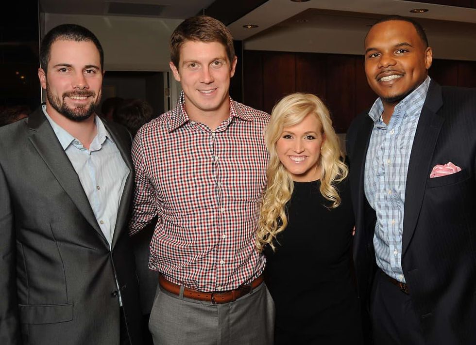 Houston, Project 88 kick-off party, October 2015, Caleb Ramsey, Garrett and Ericka Graham, Chester Pitts