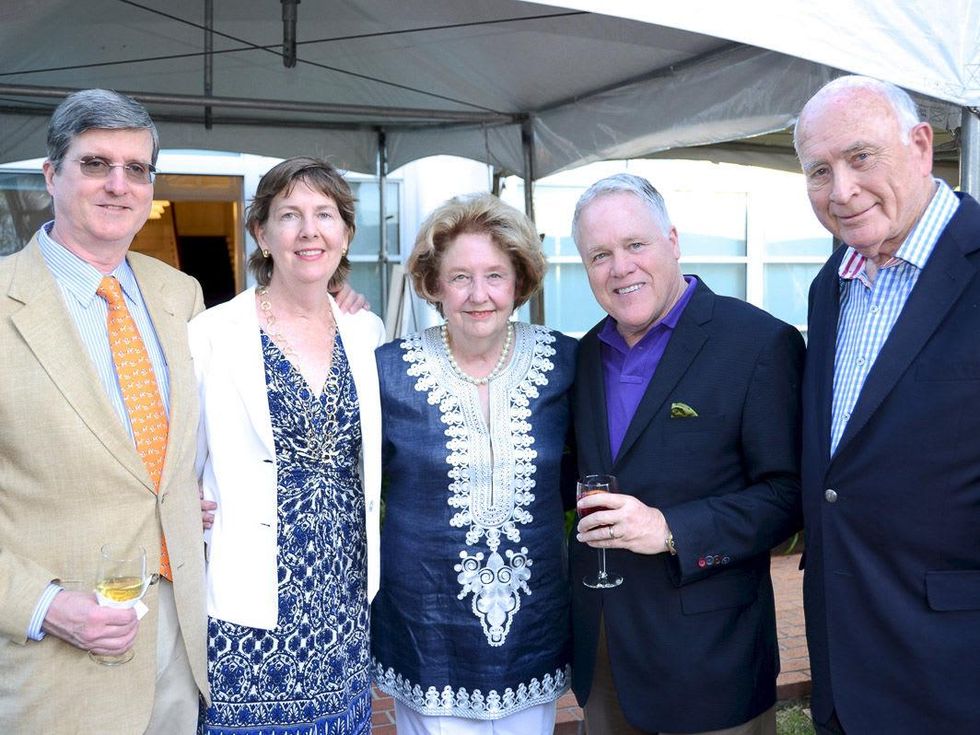 Houston Public Library Foundation benefit May 2013 George Peterkin, Susan Garwood, Harriet Latimer, Steve Croxson and Truett Latimer