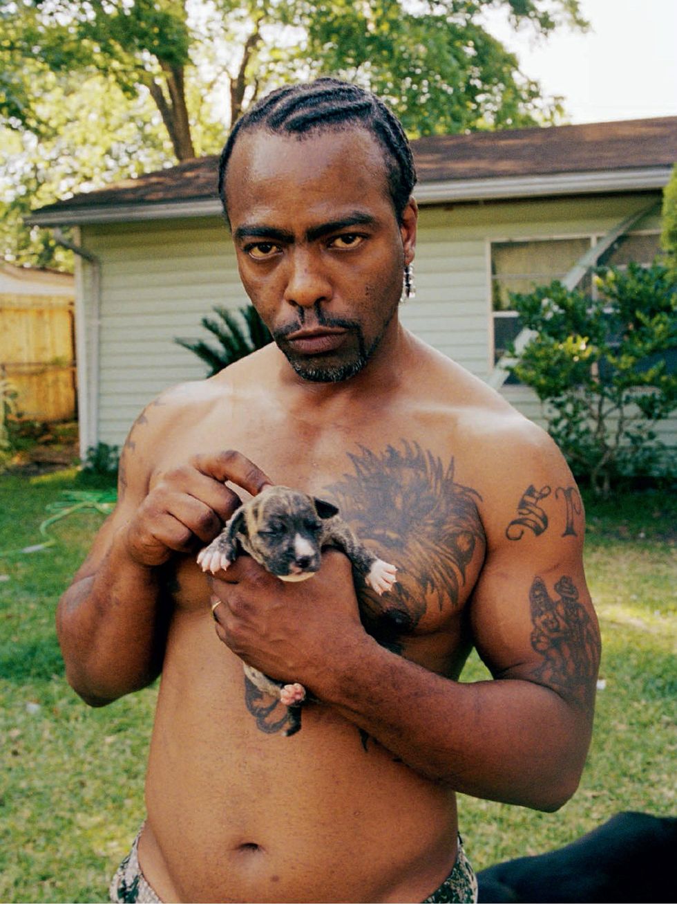 Houston Rap dog and man