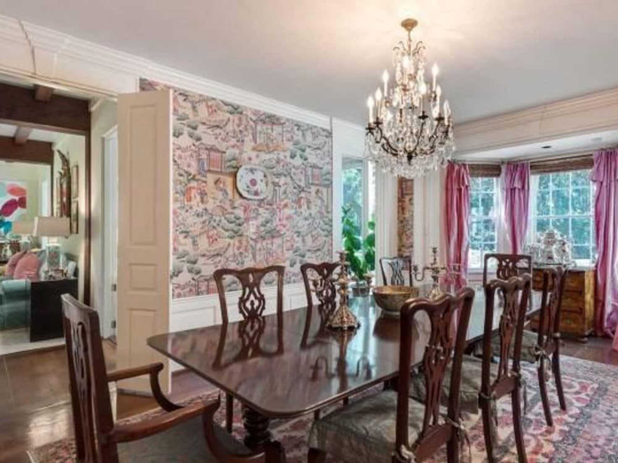 Houston, real estate, August 2017, George R. Brown's River Oaks Mansion, 3363 Inwood Dr, dining room