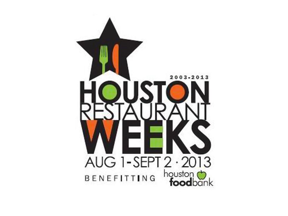 Houston Restaurant Weeks logo 2013 RUN FLAT