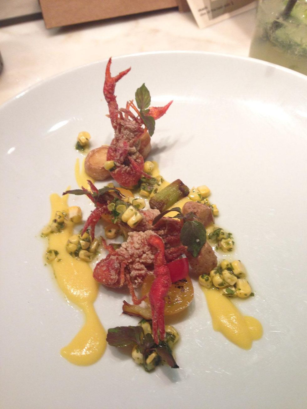 Houston restaurants summer menus July 2013 Uchi soft shell crawfish