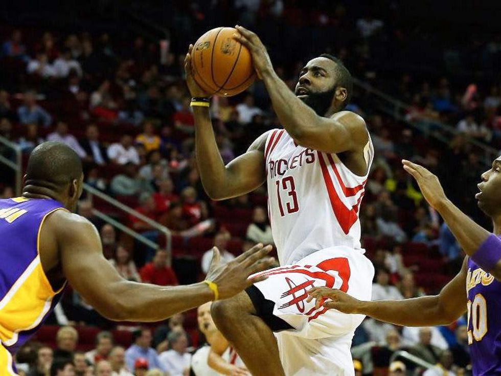 Houston Rockets, Lakers, James Harden, January 2013