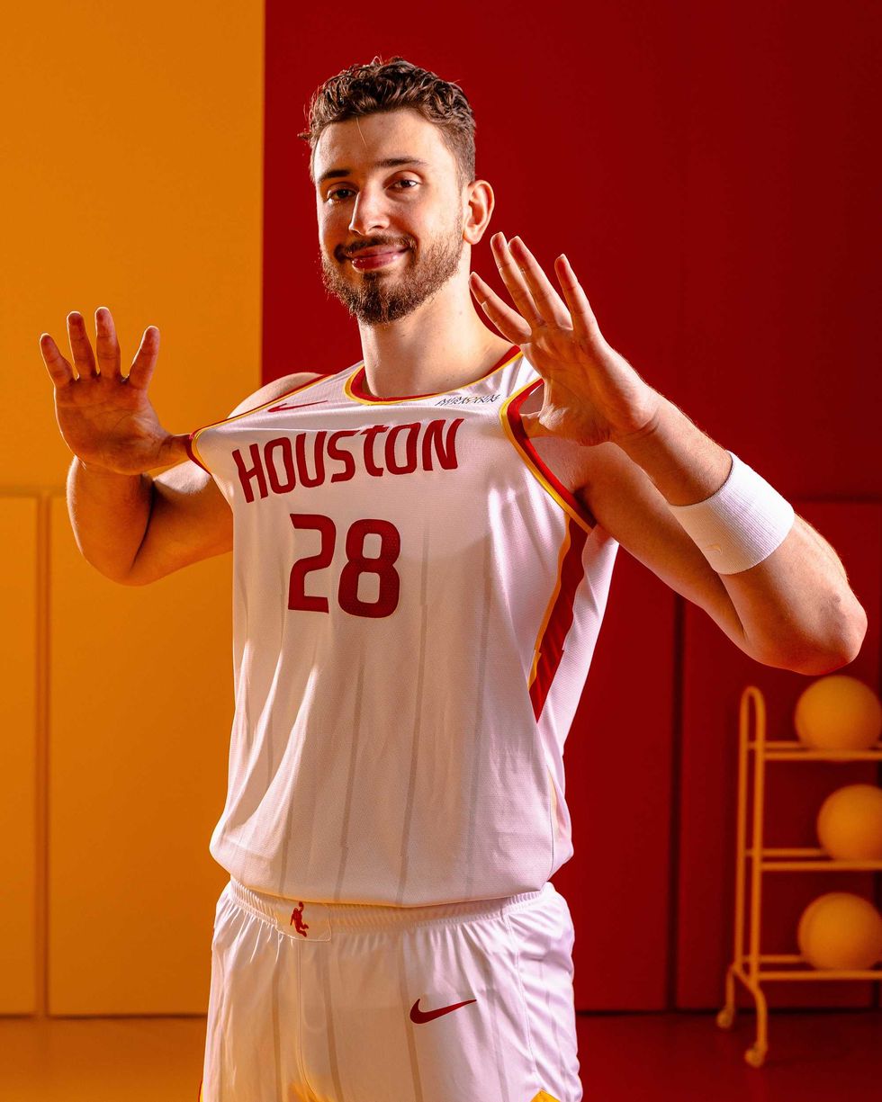 Houston Rockets new uniforms 2026 \u200bAlperen Sengun