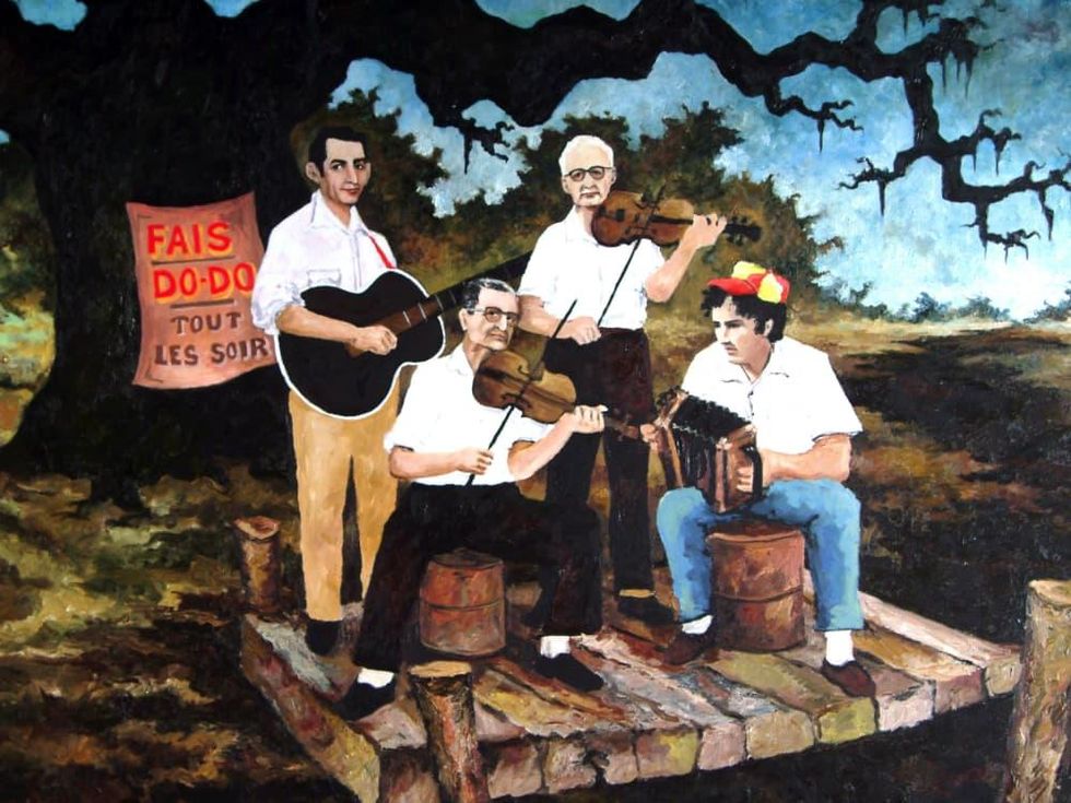 Houston, Rodrigue Exhibit at West Ave, June 2015, fais do-do