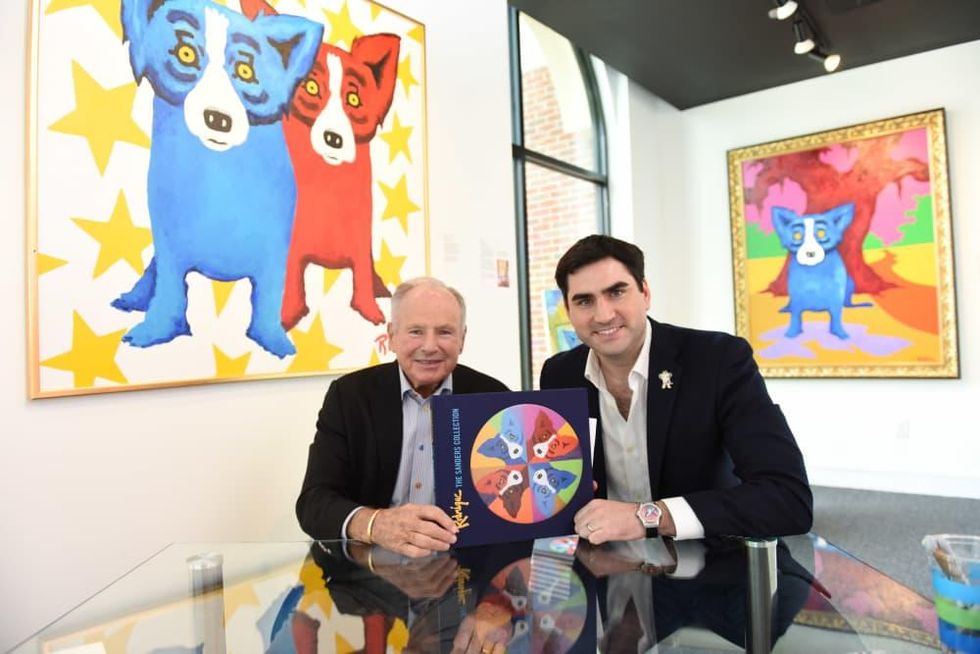 Houston, Rodrigue:Houston family day, June 2015, Don Sanders and Jacques Rodrigue