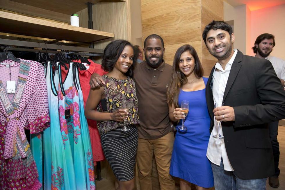 Houston, Saint Bernard opening party, April 2016, Gina Armstrong, Andre Evans, Sara Goel, Sid Aranke