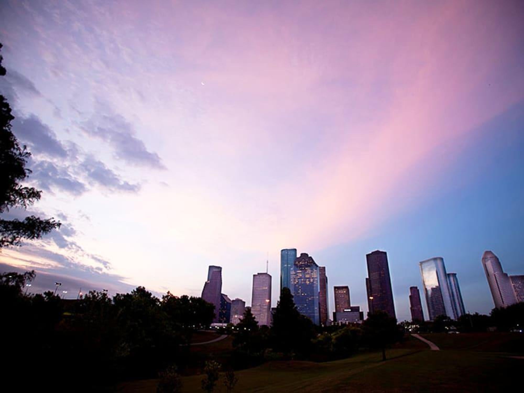 Houston Skyline just before sunrise