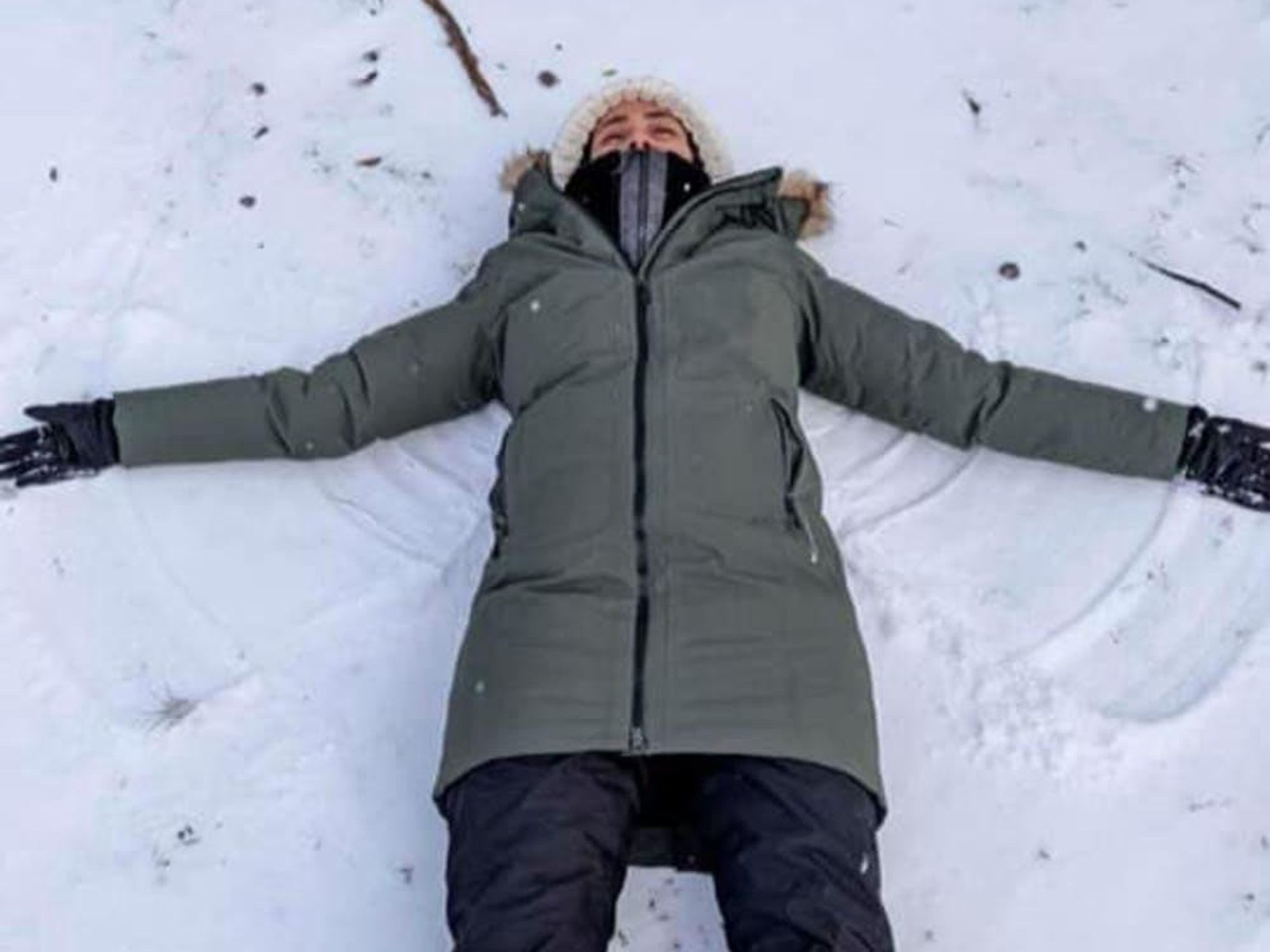 houston snow 2021 snow angel