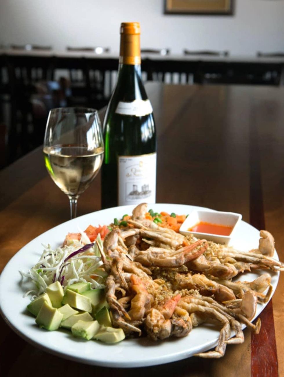 Houston, soft shell crab dishes, June 2017, Picos