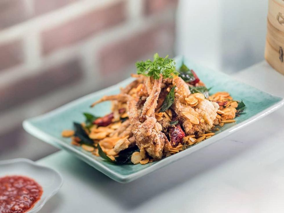 Houston, soft shell crab dishes, June 2017, Yauatcha