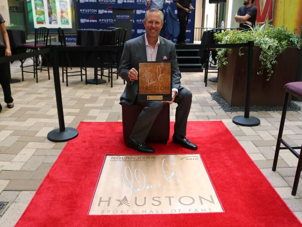 Houston Sports Hall of Fame rings Reid Ryan Nolan Ryan