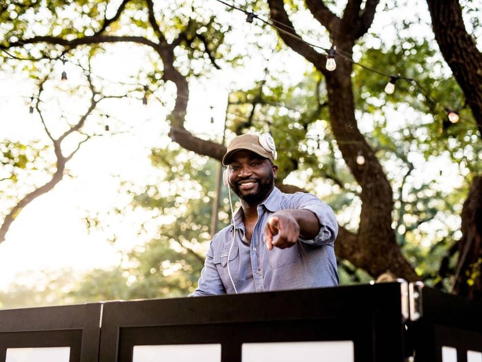 Houston, SportsMap launch party, October 2017, DJ Senega