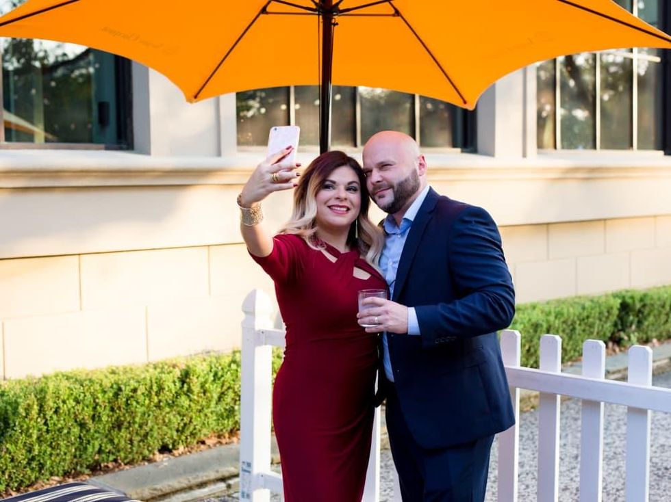 Houston, SportsMap launch party, October 2017, Eva Garcia, Hector Garcia