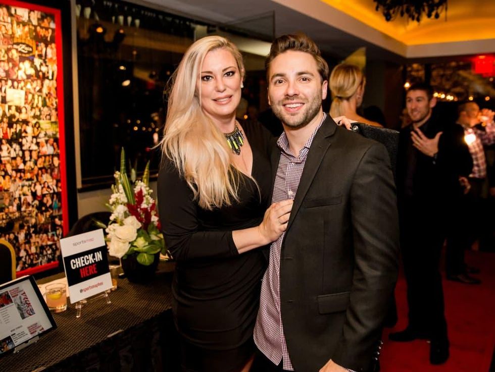 Houston, SportsMap launch party, October 2017, Jennifer Muller, Brandon Strange