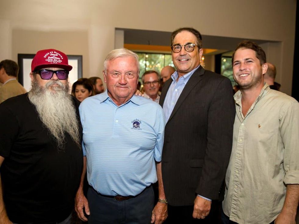 Houston, SportsMap launch party, October 2017, Lee Ellis, Charlie Epps, Graham McKernan, Nick Scurfield