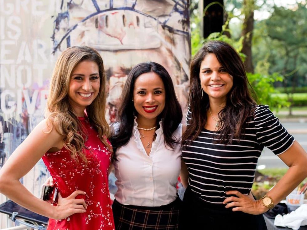 Houston, SportsMap launch party, October 2017, Myndi Luevano, Claudia Soileau, Nelly Gonzalez
