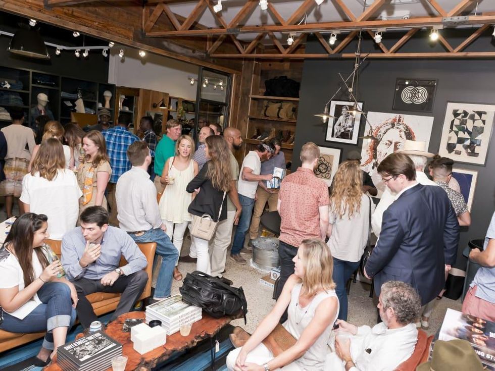 Houston, Stag Provisions opening party, June 2015, crowd shot