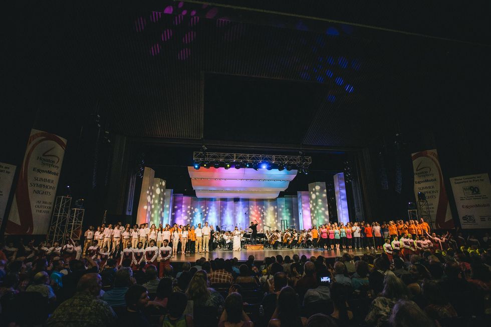 Houston Symphony centennial opening concert miller outdoor theatre