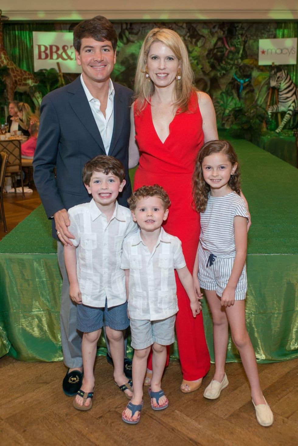Houston Symphony Children's Fashion Show, March 2016, Bill Toomey, Courtney Toomey, Billy, Hayes, Callie