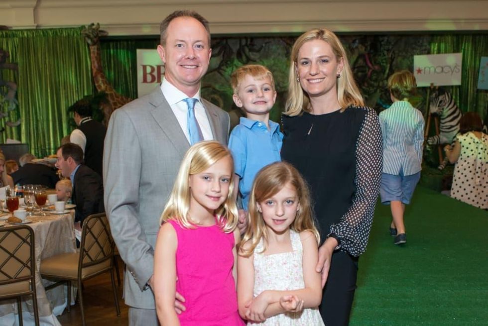 Houston Symphony Children's Fashion Show, March 2016, Billy and Christie McCartney, Katie, Kinley, Kellen